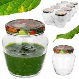 Słoik 550ml z zakrętką 8szt. baryłka | TO-550