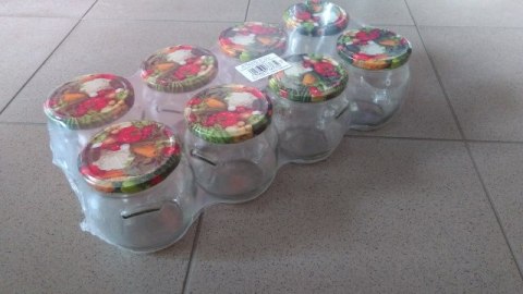 Słoik 550ml z zakrętką 8szt. baryłka | TO-550